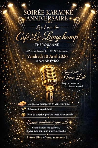 Soirée karaoké pour les 1 an du café le Longchamp