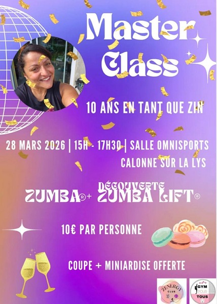 Master class ce samedi 28 mars à Calonne sur la Lys