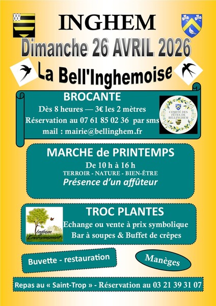 Brocante, marché du printemps et un troc de plantes ce dimanche 26 avril