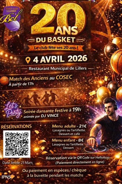 Les 20ans du club de basket de Lillers