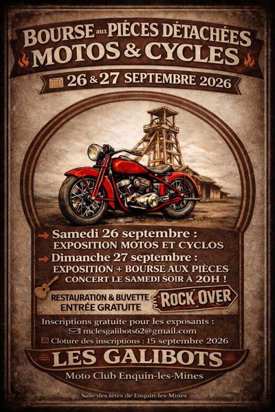Premier événement pour la toute jeune association Les galibots du moto club d'Enquin les mines