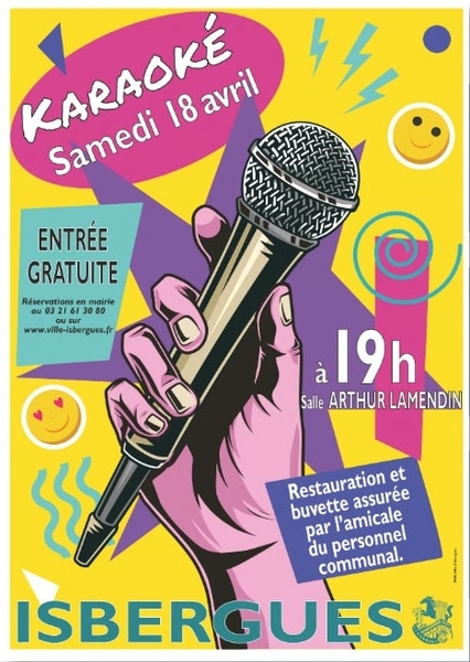 Une soirée karaoké est organisée ce samedi 18 avril à Isbergues