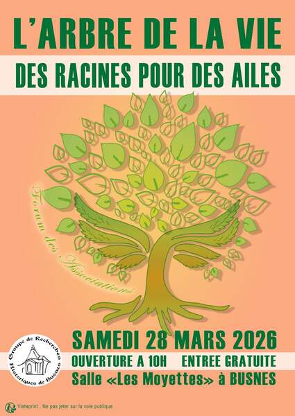 L'arbre de la vie, des racines pour des ailes à Busnes via une exposition