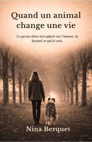 Nina de lambres a sorti un livre en avril dernier pour raconter sa relation avec son chien