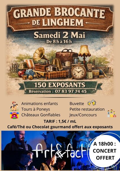 Le comité des fêtes de Linghem organise sa première brocante ce samedi 2 mai
