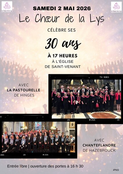 Les 30ans déjà pour l'association du Choeur de la lys de Saint Venant