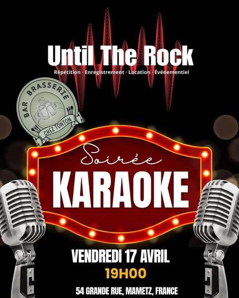 Une soirée karaoké au Chez tonton de Mametz ce vendredi 17 avril
