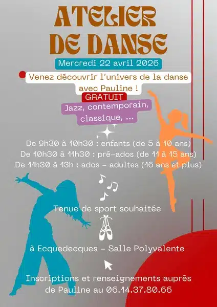 Des ateliers de danse avec Pauline à Ecquedecques