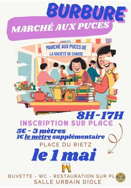 Un marché aux puces sera organisé ce vendredi 1 mai à Burbure