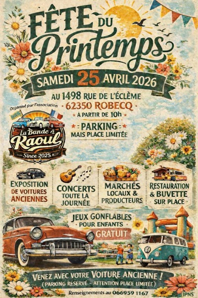 La bande à Raoul organise une fête du printemps ce samedi 25 avril