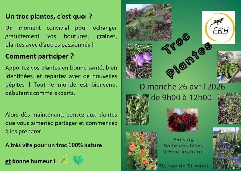 Un troc de plantes ce dimanche 26 avril à Heuringhem