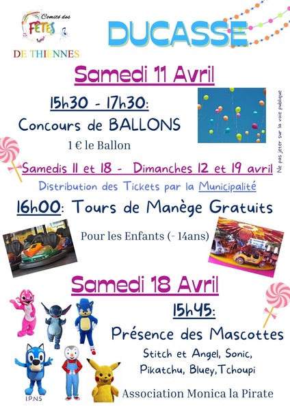 Ducasse de Thiennes durant 1 semaine au village