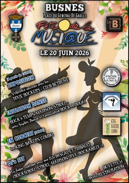 Fête de la musique ce samedi 20 juin à Busnes