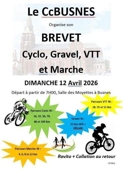 Le Cc Busnes organise son brevet ce dimanche 12 avril à Busnes
