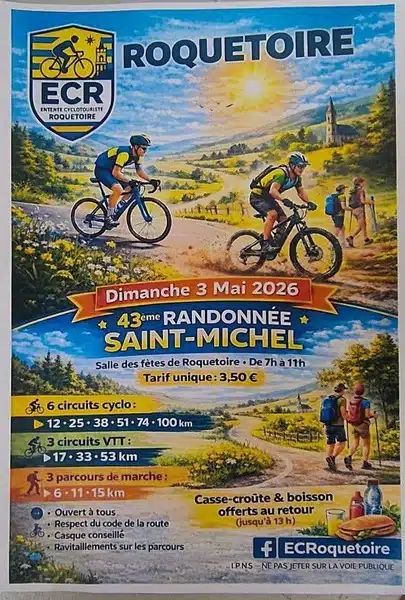 Le club d'entente cyclotourisme de Roquetoire organise des randonnées ce dimanche 3 mai