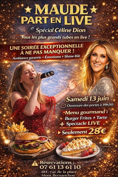 Maude part en live ce samedi 13 juin à Mont Bernenchon