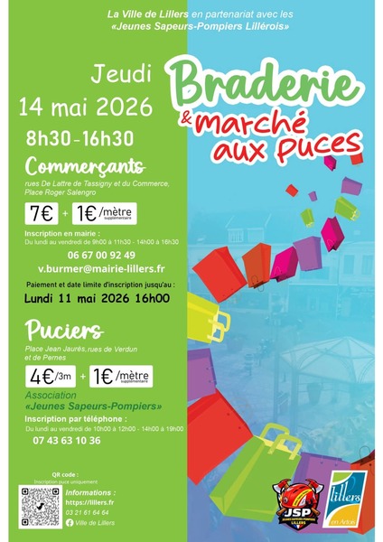 La braderie et le marché aux puces de Lillers se déroulera le jeudi 14 mai
