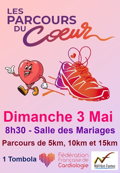 Les parcours du coeur de la commune de Norrent Fontes se dérouleront le dimanche 3 mai