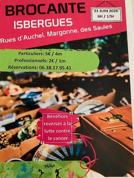 Une brocante ce dimanche 21 juin à Isbergues