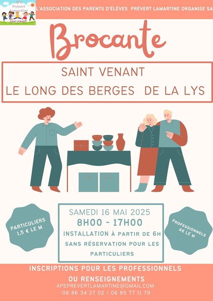 Une brocante le long des berges de la Lys ce samedi 16 mai à Saint Venant