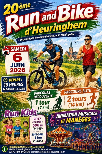 20éme rendez vous run and bike à Heuringhem ce samedi 6 juin