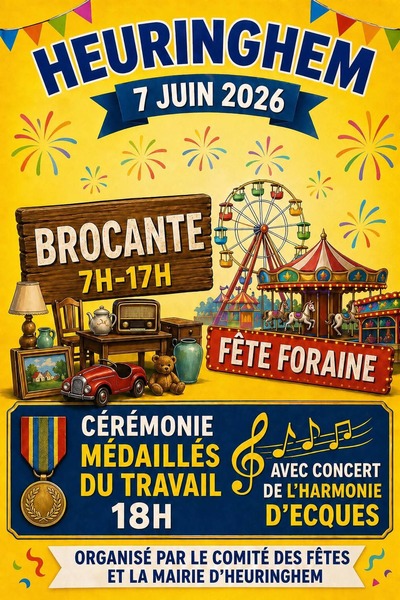 La brocante du comité des fêtes de Heuringhem ce dimanche 7 juin