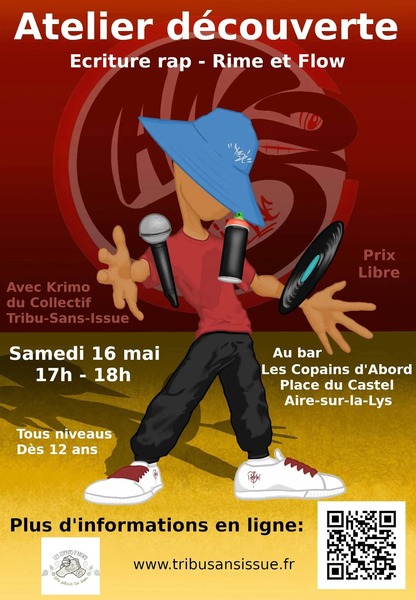 Atelier découverte écriture rap - rime et Flow