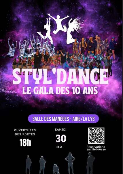 L'association Styl'Dance de Saint Hilaire Cottes organise son gala des 10ans ce samedi 30 mai