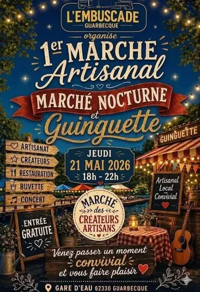 Premier marché artisanal pour la Guinguette de Guarbecque ce jeudi 21 mai