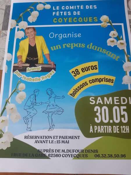 Le comité des fêtes de Coyecques organise un repas dansant ce samedi 30 mai