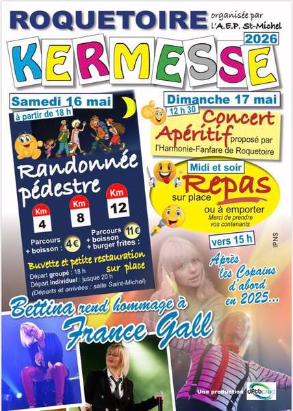 La kermesse de l'AEP saint Michel de Roquetoire ce samedi 16 mai