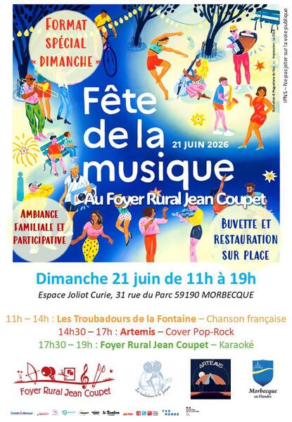 Fête de la musique ce dimanche 21 juin à Morbecque