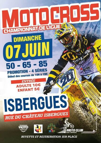 Le moto cross à Isbergues se déroulera le dimanche 7 juin