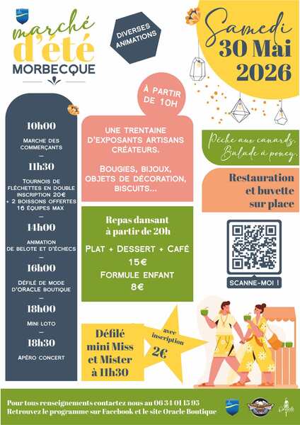 Marché d'été ce samedi 30 mai à Morbecque