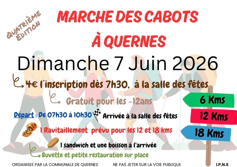 La marche des cabots ce dimanche 7 juin à Quernes