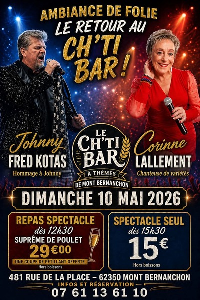 Après midi de concerts ce dimanche 10 mai au ch'ti bar à thèmes de Mont Bernenchon
