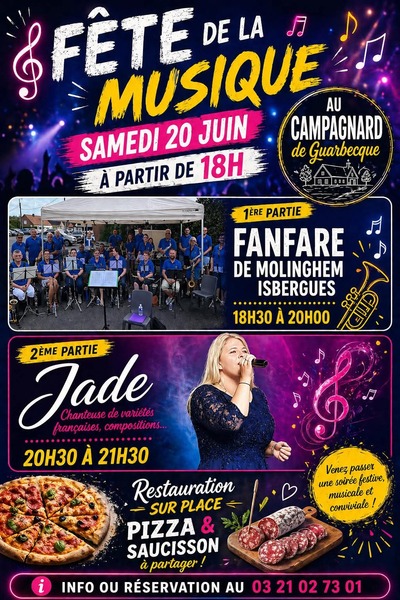 Fête de la musique ce samedi 20 juin au campagnard de Guarbecque