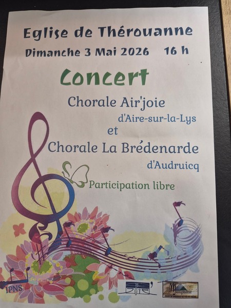 Un concert ce dimanche 3 mai dans l'église du village de Thérouanne