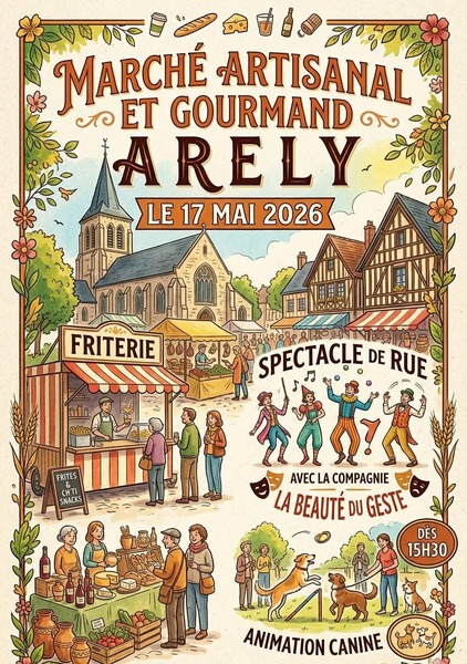 Marché artisanal et gourmand ce dimanche 17 mai à Rely