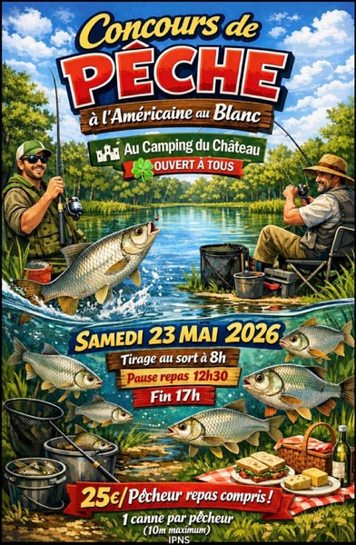 Concours de pêche ce samedi 23 mai au camping du chateau à Mametz