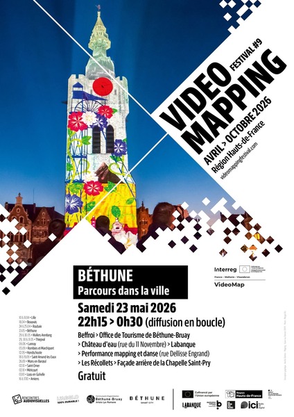 Festival vidéo mapping ce samedi 23 mai à Béthune