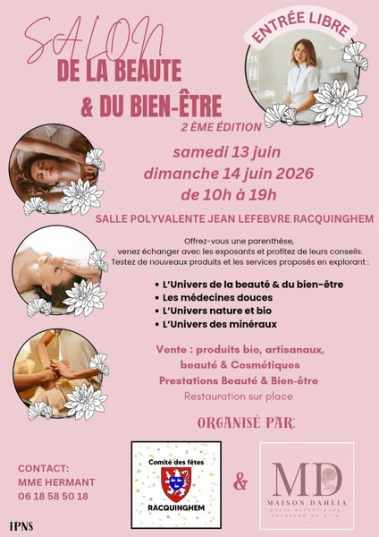 Un salon de beauté ces samedi 13 et dimanche 14 juin à Racquinghem