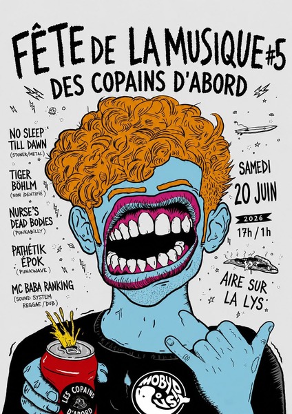 Fete de la musique des copains d'abord d'Aire sur la Lys