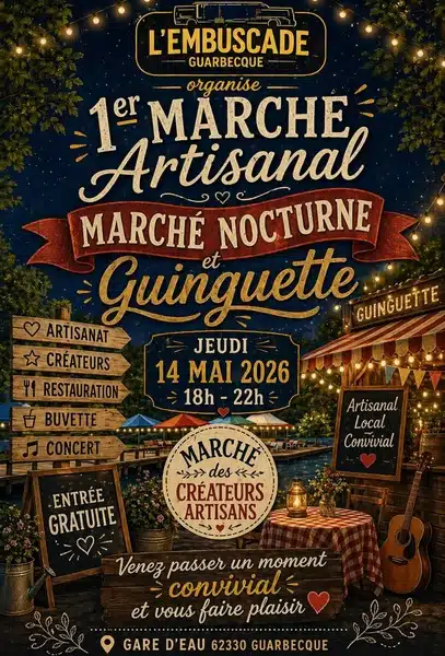 Premier marché artisanal pour la Guinguette de Guarbecque ce jeudi 21 mai