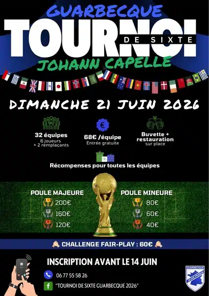 Tournoi de sixte ce dimanche 21 juin à Guarbecque