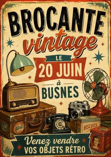 Brocante vintage ce samedi 20 juin à Busnes