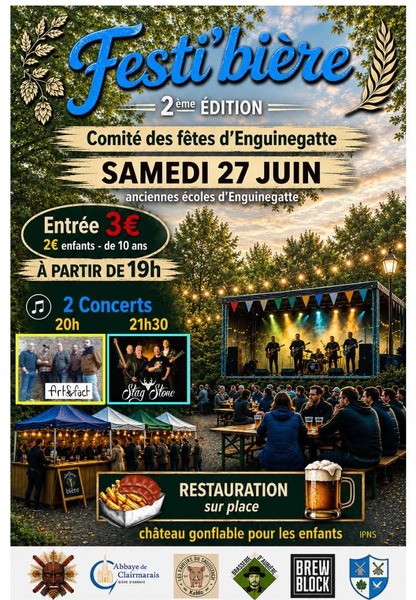 Festi'bière ce samedi 27 juin à Enquin lez guinegatte