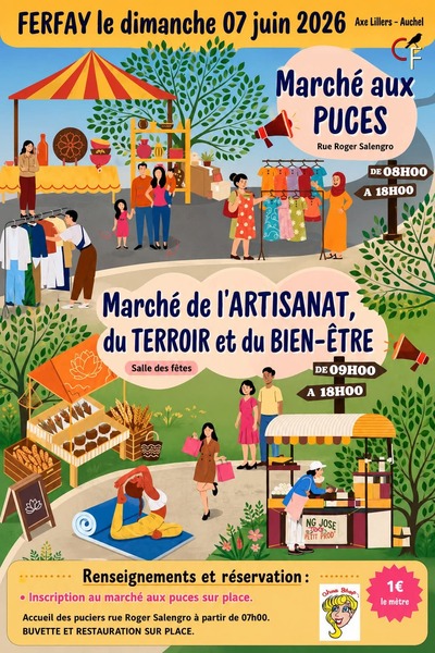 Un marché aux puces et un marché artisanal ce dimanche 7 juin