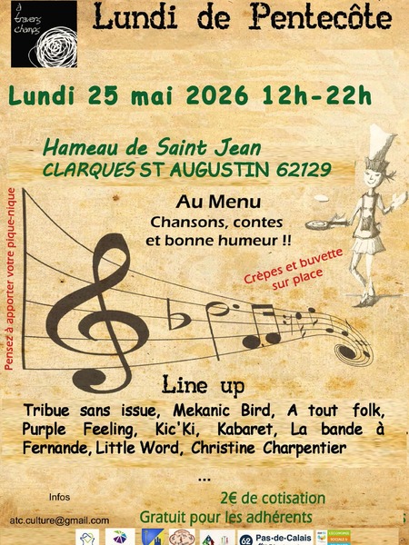 L'association à travers champs va fêter le lundi de pentecôte ce lundi 25 mai