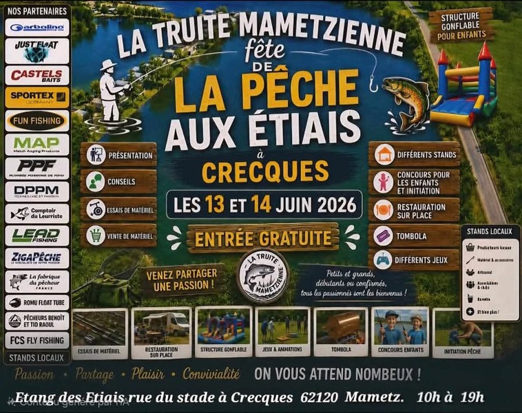 La fête de la pêche ce samedi 13 et dimanche 14 juin à Mametz